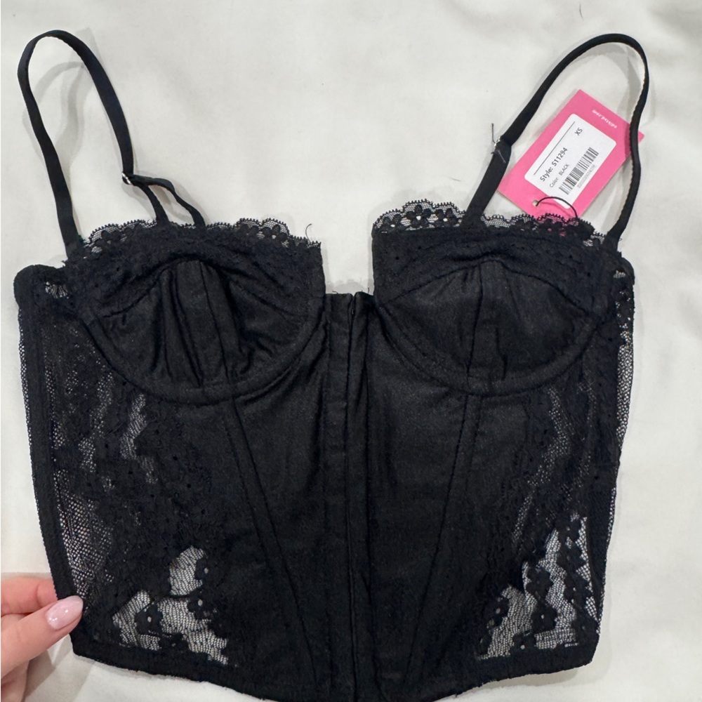 Women’s Black Corset Top